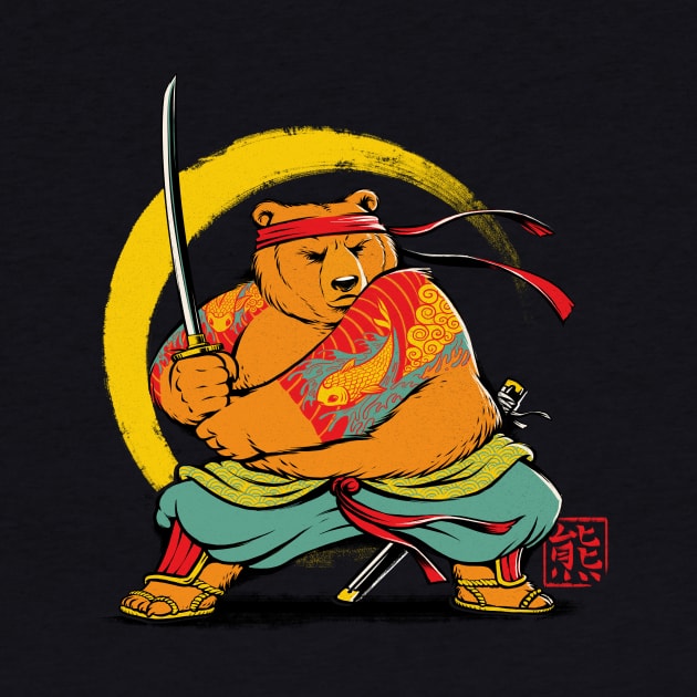 Yakuza Bear Samurai by Tobe_Fonseca